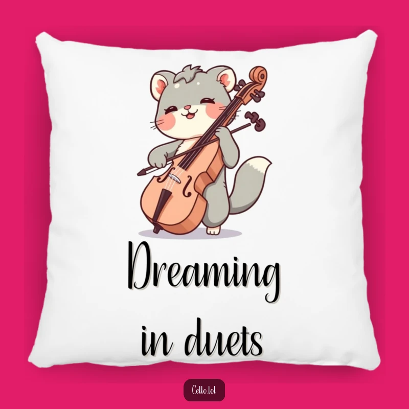 Funny Cello Bow Pillow - Cozy Comfort with a Musical Twist