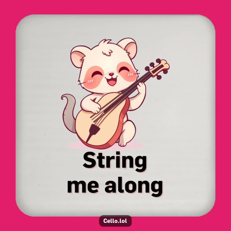 Funny Cello Coasters - Protect Surfaces with Happy Musical Charm