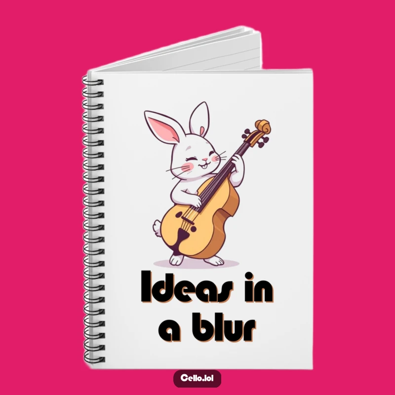 Funny Rabbit Cello Notebook: Jot Down Steps With Joy Gift
