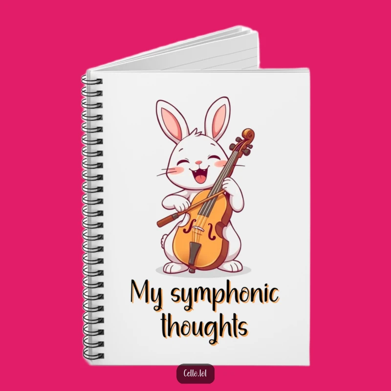 Funny Rabbit Cello Notebook - Jot Down Your Melodies with This Hilarious Music Journal