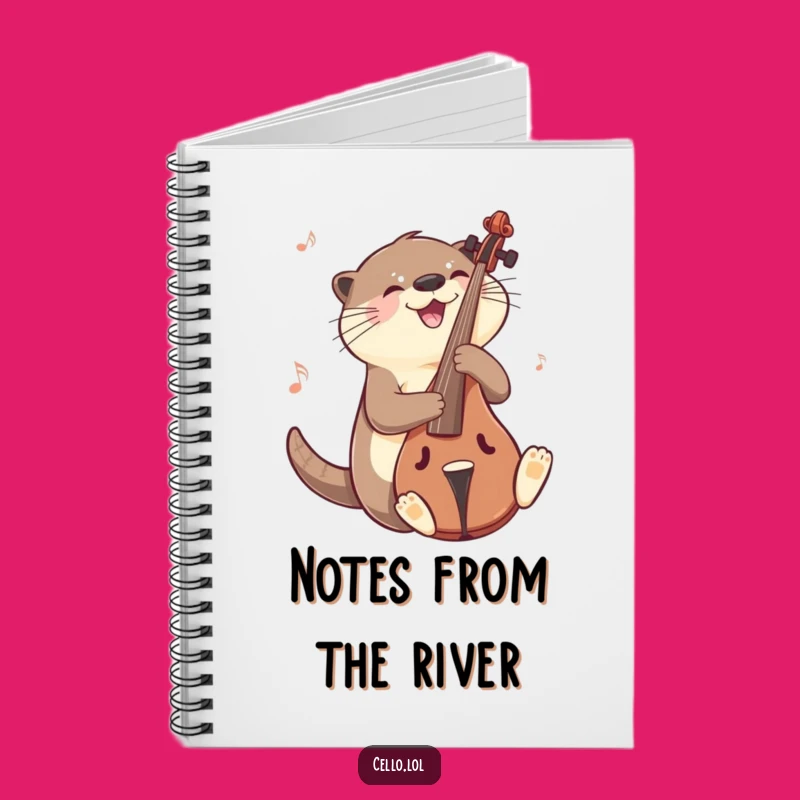 Funny Otter Cello Notebook: Jot Down Notes With Joy Gift