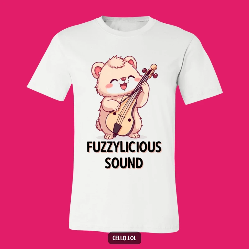 Funny Fuzzy Cello Enthusiast Tee - Humorous Music Lover T-Shirt Gift